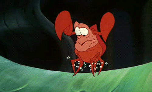 Disney's Sebastian the Crab. The Little Mermaid. Dancing. (GIF)