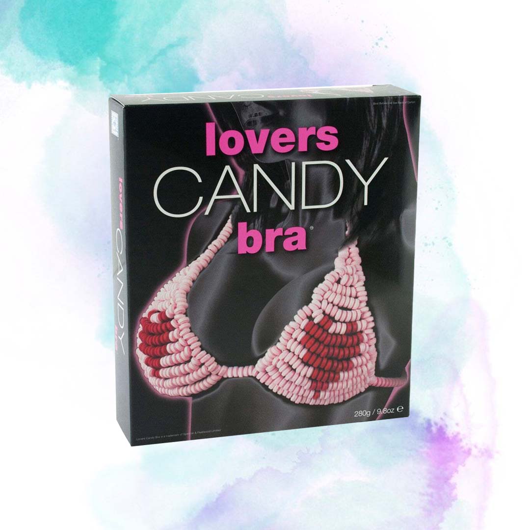 A bra made out of Smarties