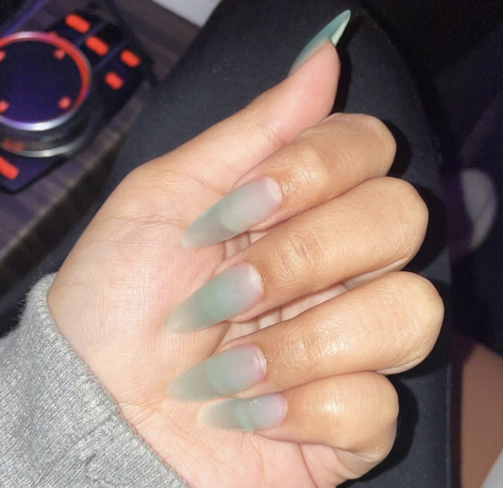 My attempt at sea glass nails but not sure how I feel about them 🌊 :  r/RedditLaqueristas