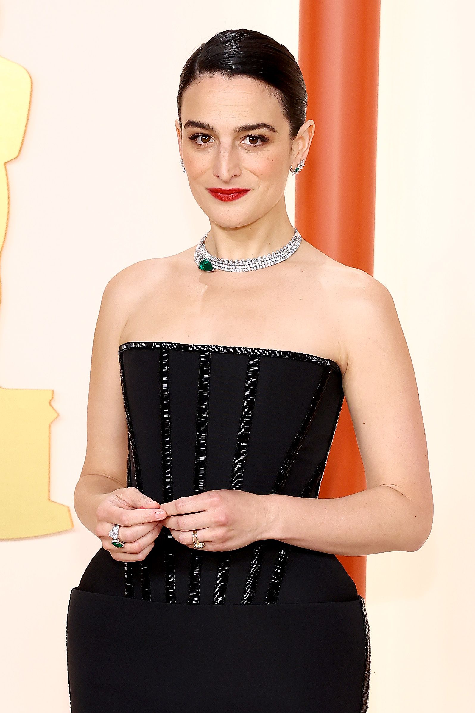Actress Jenny Slay on Oscars 2023 red carpet