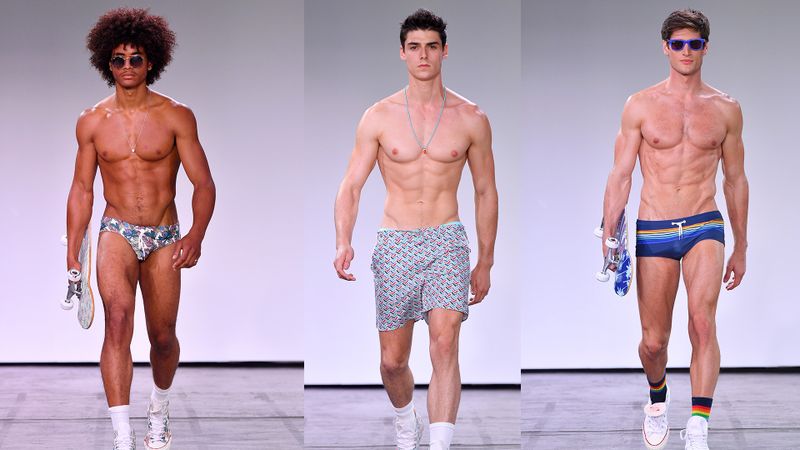 male fashion runway models