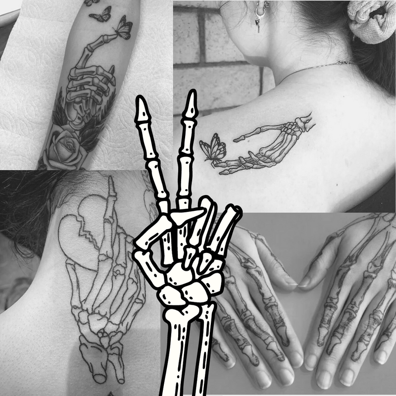 Skeleton hand tattoos: the top skeleton hand tattoos of 2022 - Very Good  Light