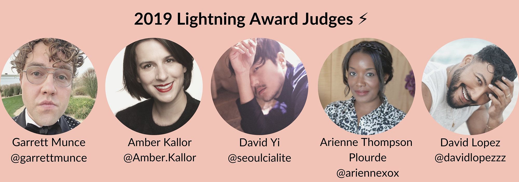 2019 Lightning Award Winner Judges