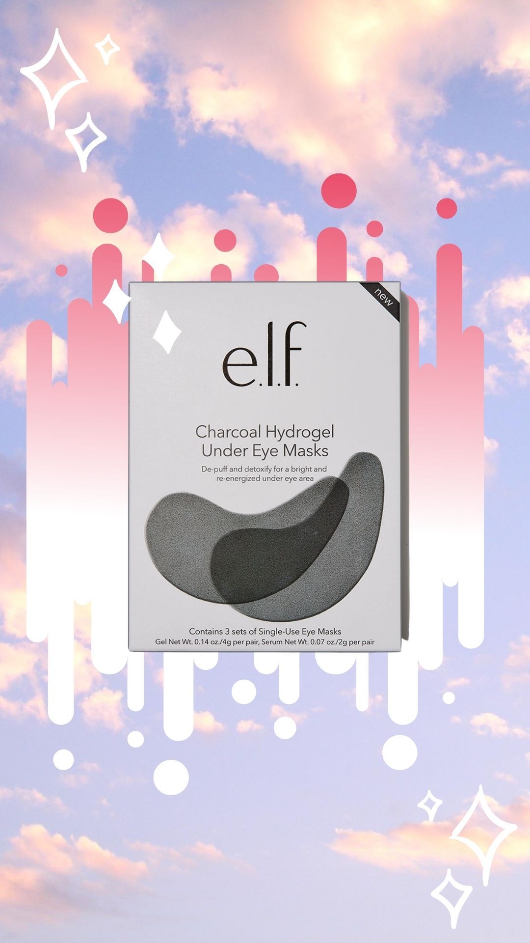 Elf Cosmetics Charcoal Hydrogel Eye Mask