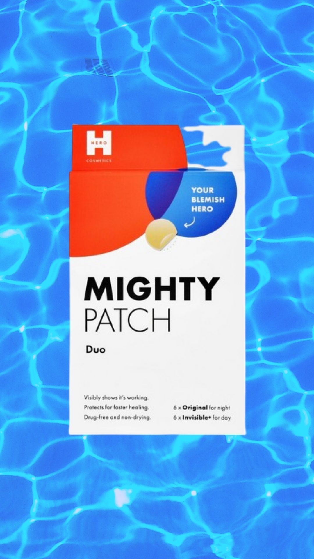 Hero Cosmetics Mighty Patch Duo, blue background