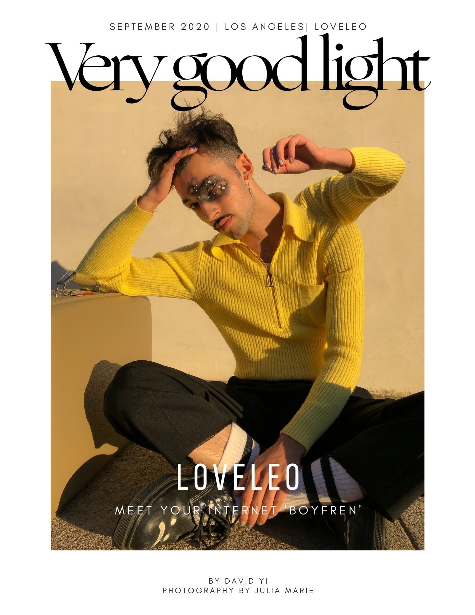 LoveLeo Leo Reilly Very Good Light september cover makeup beauty