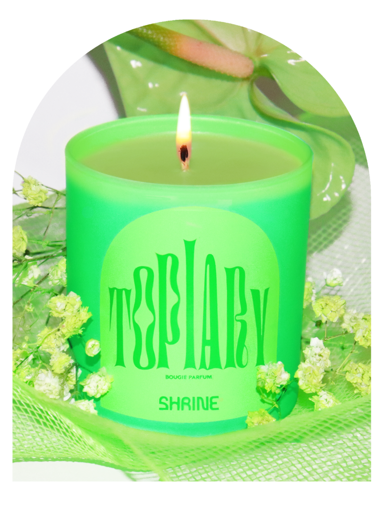 neon green candle