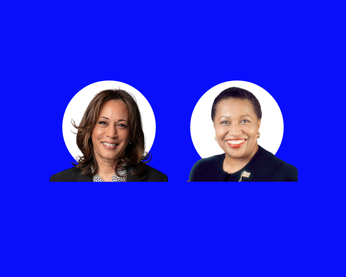 the two Black female senators against a blue background